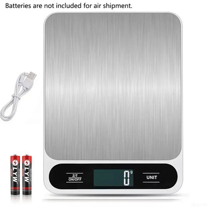 Digital Kitchen Scale With LED Display Waterproof Design - Smarsty