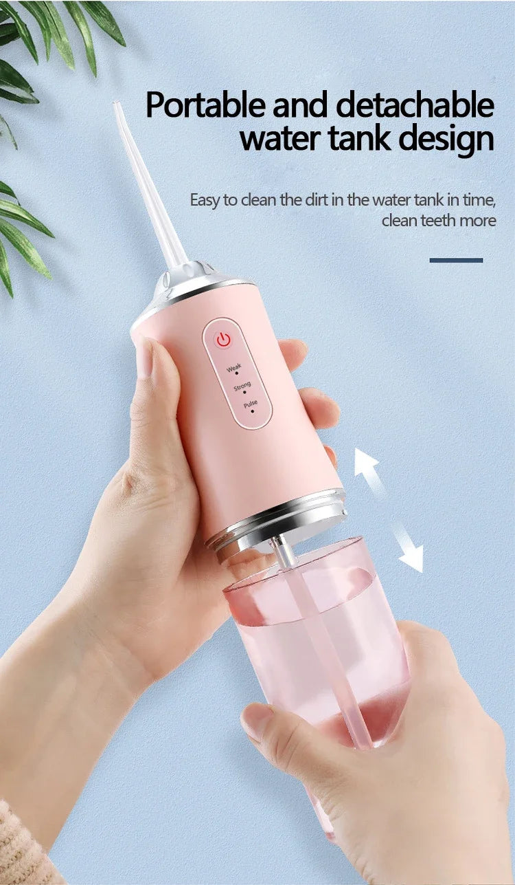 Oral Irrigator Dental Water Jet Flosser Appliance Pick Floss Dentistry Mouth Washing Machine Teeth Whitening Cleaning Tools - Smarsty