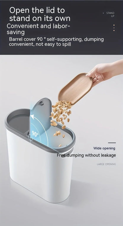 Toilet Trash Can Holder Clip Home Press Type Toilet Trash Can with Lid for Living Room, Bedroom, Kitchen Large Capacity