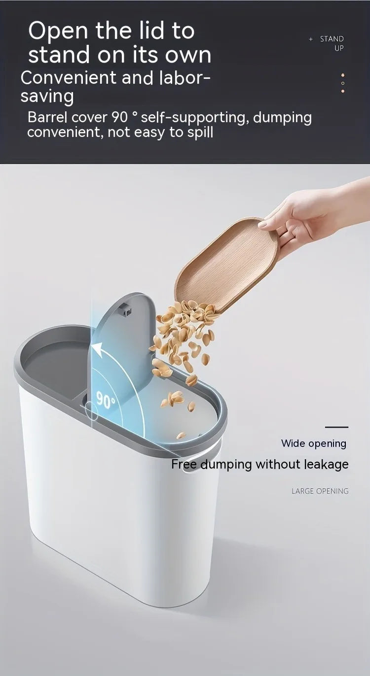 Toilet Trash Can Holder Clip Home Press Type Toilet Trash Can with Lid for Living Room, Bedroom, Kitchen Large Capacity