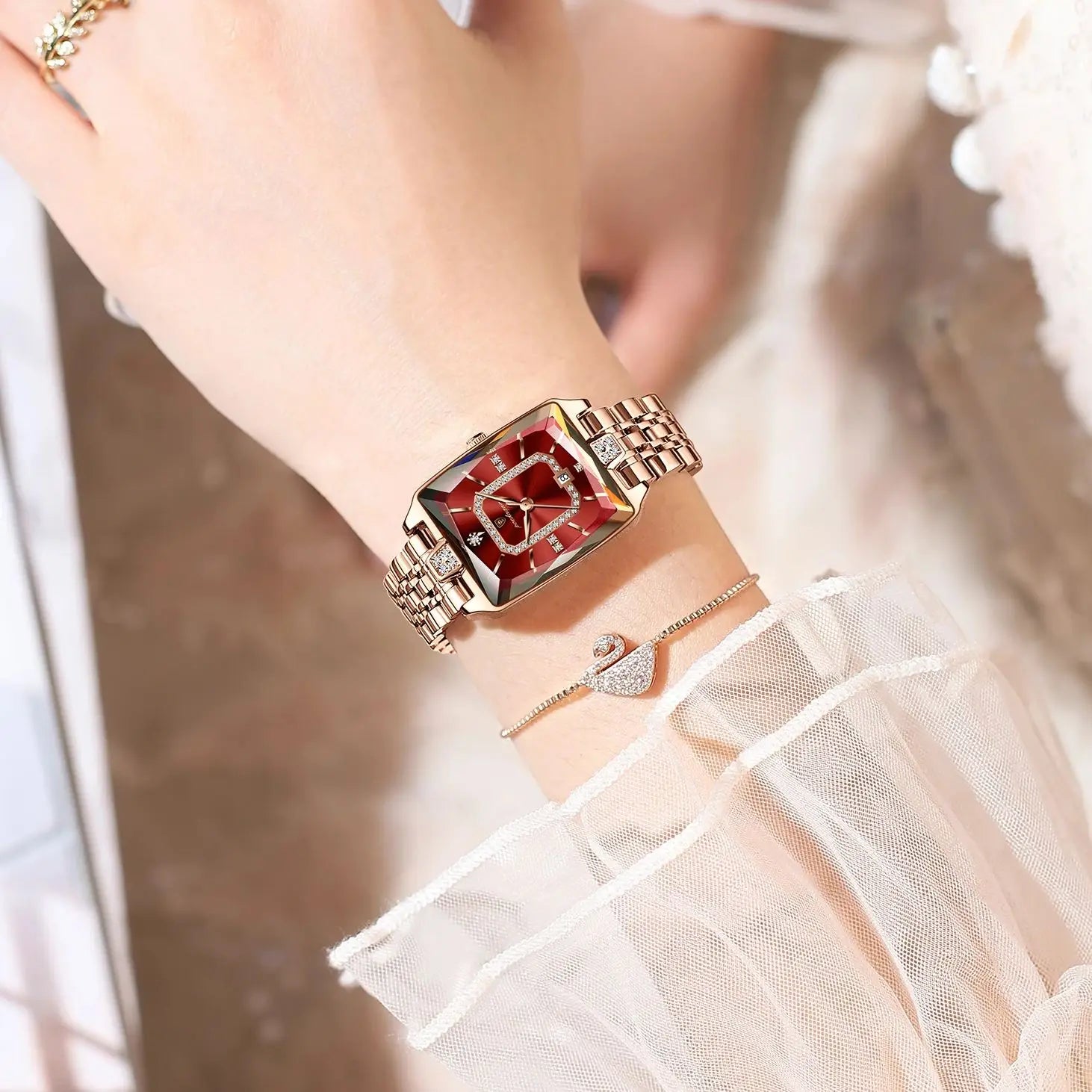 Elegant Waterproof Stainless Steel Women's Wristwatch - Smarsty