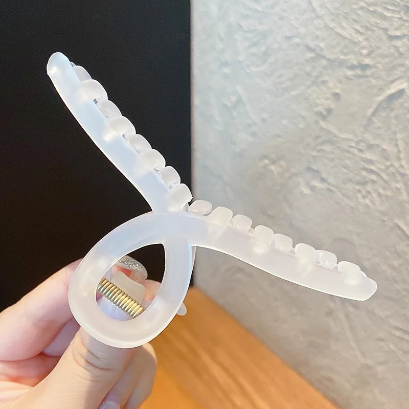 3pcs Large Clear Hair Claw Clips Secure For All Hair - Smarsty