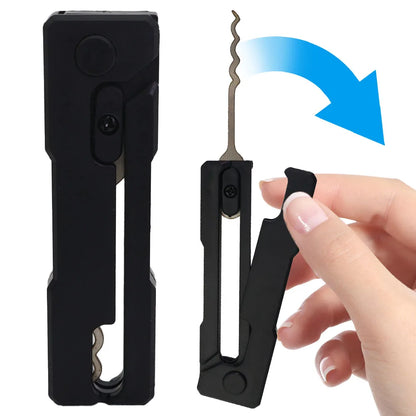 Compact Lock Picking Set Multi-Function Versatile Door Open Keys Automotive Opening Pick Hook for Outdoor Explorers