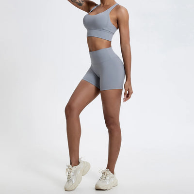 Hearuisavy Running Sports Shorts Women Buttock Lift Gym Leggings Women Cycling Slim Fit Workout Shorts High Waist Yoga Shorts - Smarsty