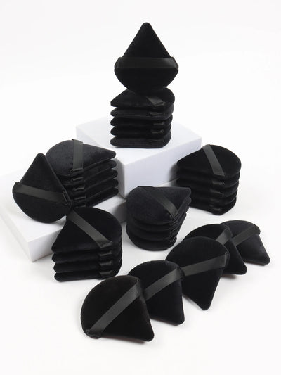 Black Triangle Powder Puff for Flawless Makeup Application - Smarsty