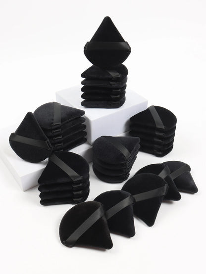 Black Triangle Powder Puff for Flawless Makeup Application - Smarsty