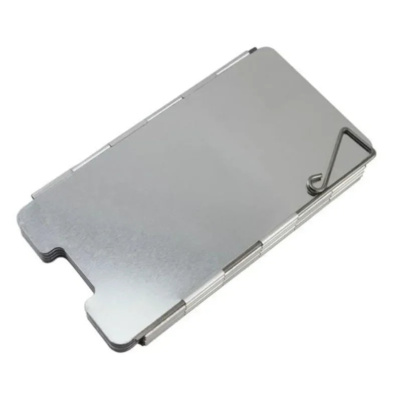 Pare-brise de cuisinière à gaz pliable à 9 plaques, brûleur de cuisine de Camping en plein air, écran coupe-vent en alliage