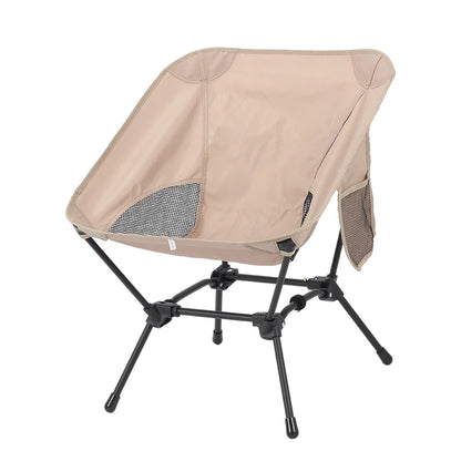 Square Structure Beach Fishing Stool, Convenient Four-Corner Camping Folding Chair, Lightweight Iron Tube Moon Chair by Smarsty