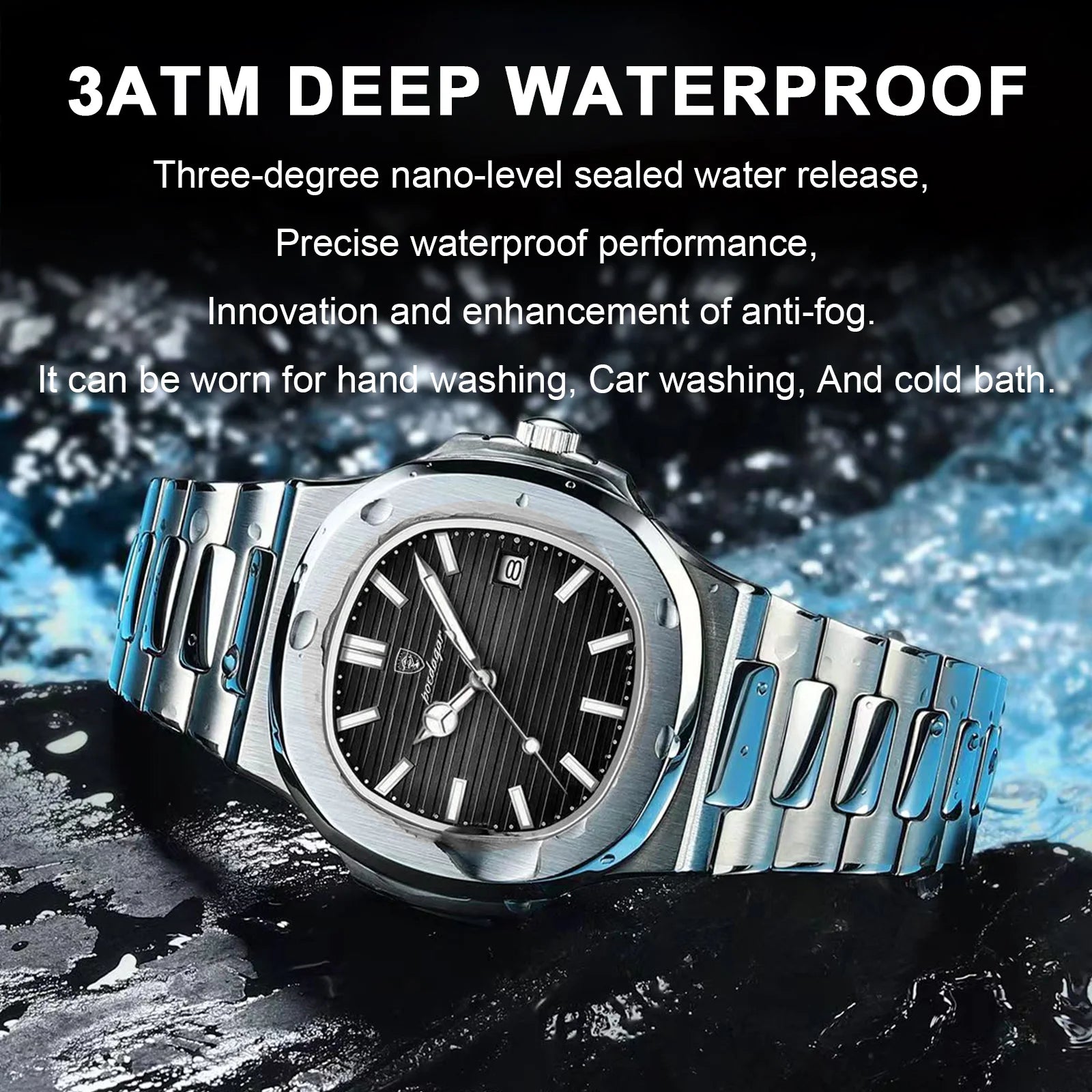 Luxury Waterproof Quartz Men Watch with Luminous Dial - Smarsty