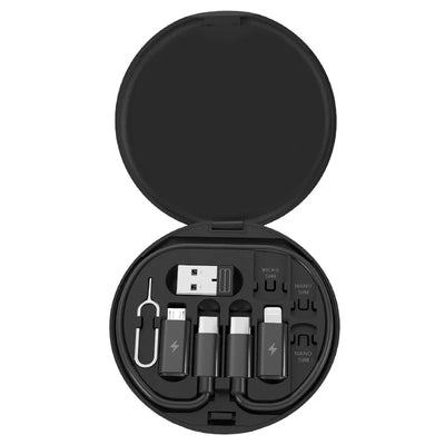 Multi USB Type C to C 60W Charging Adapter Cable Kit USB C to Lighting Conversion Set USB A & Type C to Micro/Type C/Lighting - Smarsty