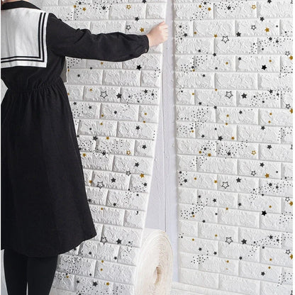 3D Foam Brick Wall Panels Self Adhesive Waterproof Decor - Smarsty
