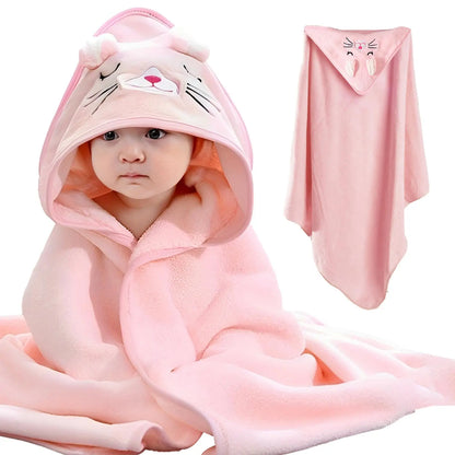 2PCS/Set Hooded Baby Towels,Soft Baby Towels for Newborns,Toddlers, and Kids,32x32 in Baby Towel with Hood