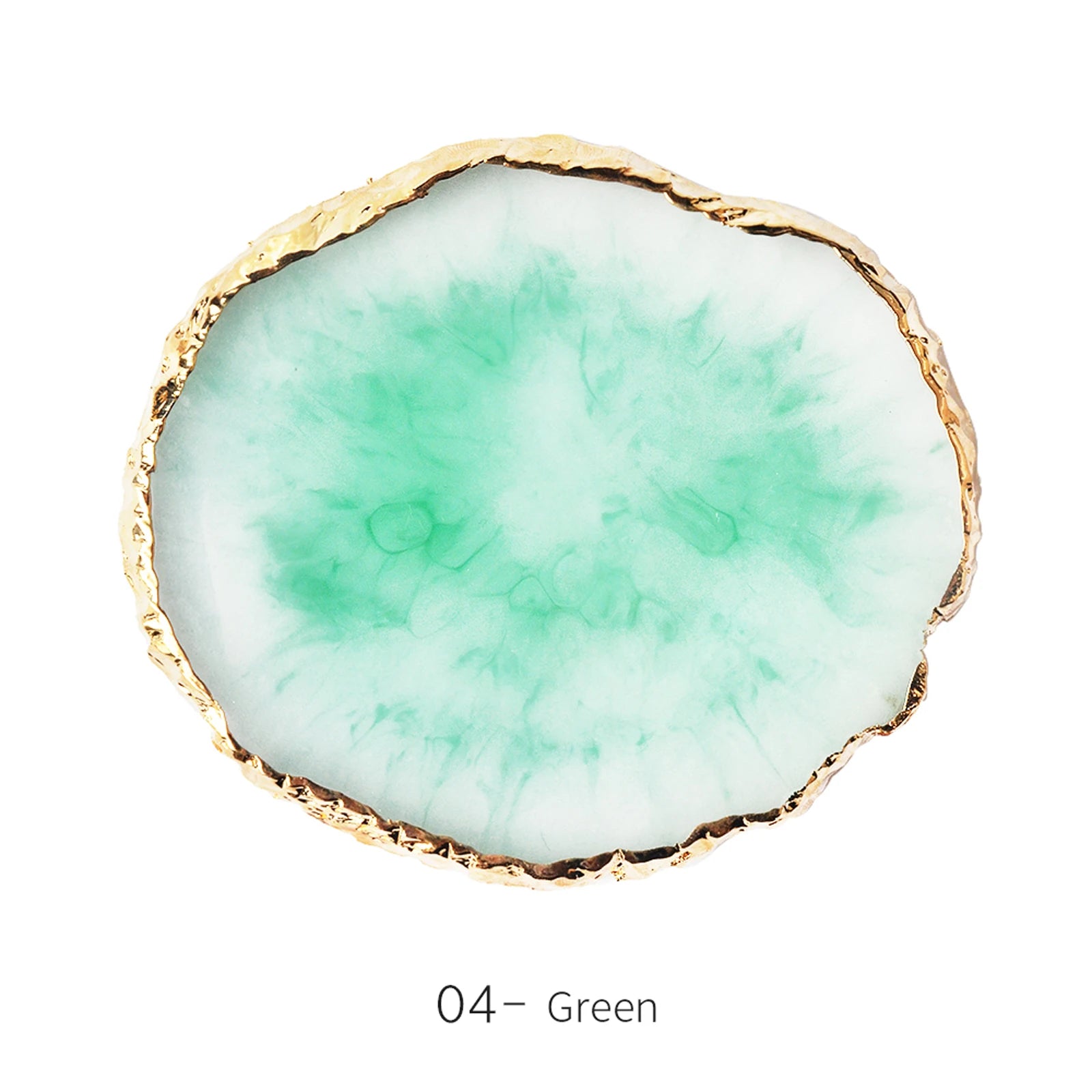 Round Resin Agate Stone Nail Art Palette for Easy Mixing - Smarsty