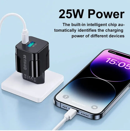 25W USB C HighEfficiency FastCharger iPhone 15 Pro Max - Smarsty