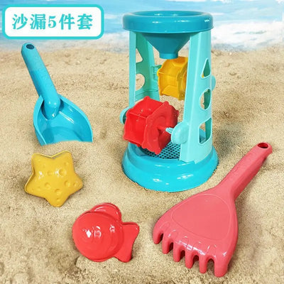 23PCS Summer Beach Set Toys For Kids Digging Sand Plastic Bucket Watering Bottle Shovels Children Beach Water Game Toys Tools by Smarsty