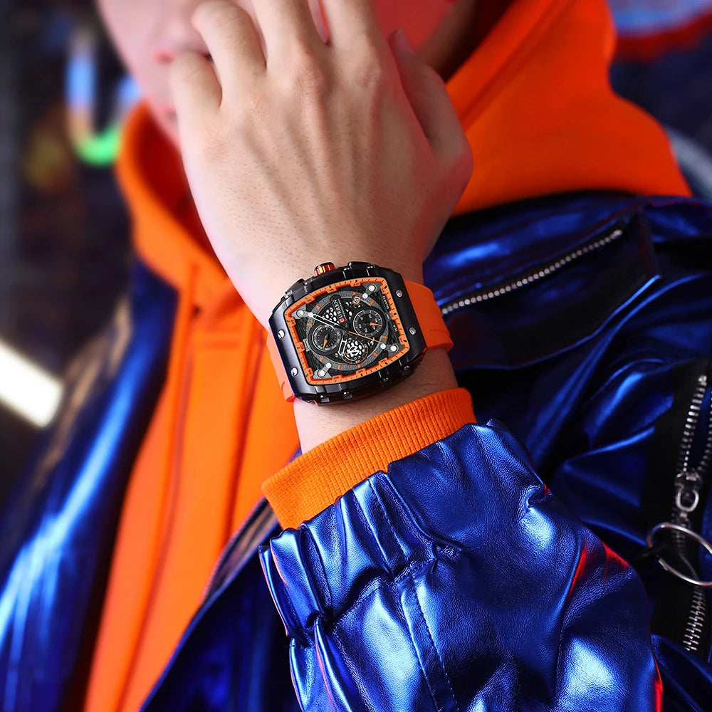 Curren Sports Large Dial Casual Quartz Watch - Smarsty