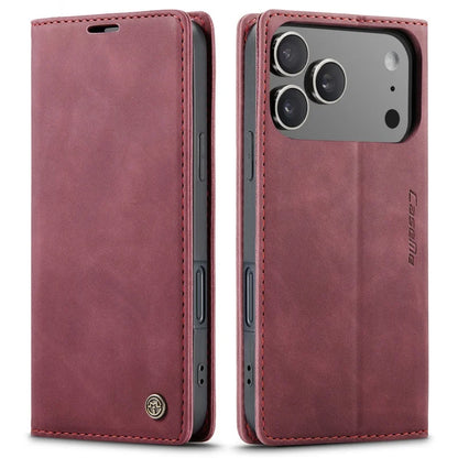 iPhone 17 Air 16 15 14 Retro PU Leather Magnetic Book Phone Wallet Flip Case by Smarsty