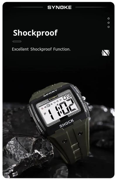 SYNOKE Waterproof Sports Watch with Night Glow Feature - Smarsty