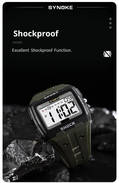 SYNOKE Waterproof Sports Watch with Night Glow Feature - Smarsty