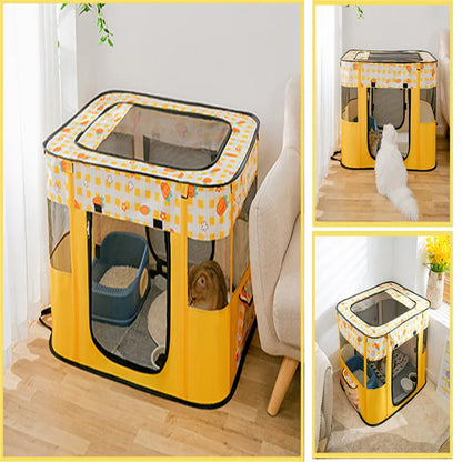 Cozy Folding Cat Bed Tent for Kittens - Smarsty