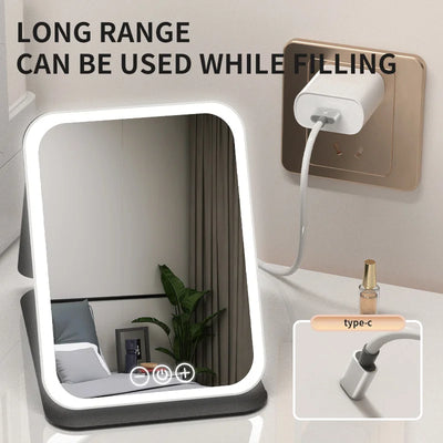 LED Dimmable Makeup Mirror with Adjustable Brightness - Smarsty