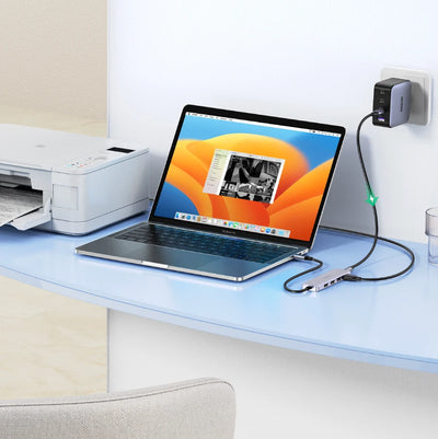 USB C Hub 4 Ports USB 3.0 UltraSlimDock For MacBook - Smarsty