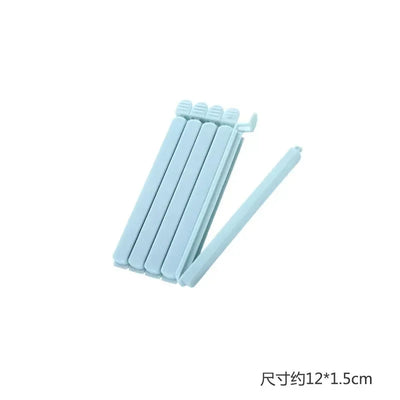 10PCS Bag Clips Food Snack Sealing Clip12/15.5cm Portable Kitchen Storage Accessories Tool Elastic Buckle Package Bag Clamp 2025 by Smarsty