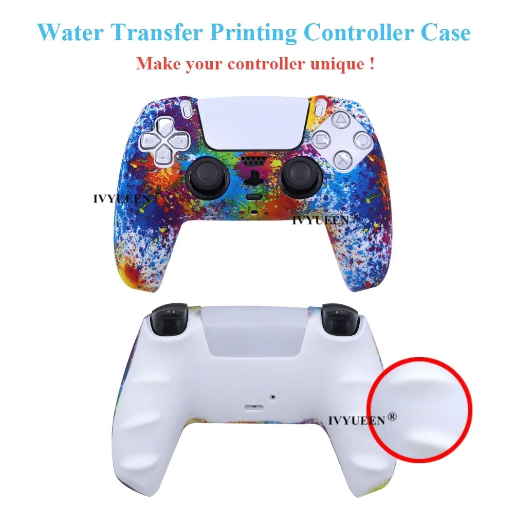 Water Transfer Printing Silicone Case for PS5 Controller - Smarsty