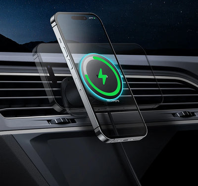 Magnetic Wireless Car Charger Holder 15W Fast Charging - Smarsty