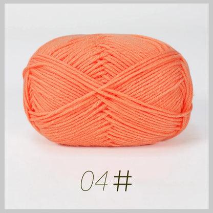 Soft Milk Cotton Yarn for Hand Knitting Projects - Smarsty