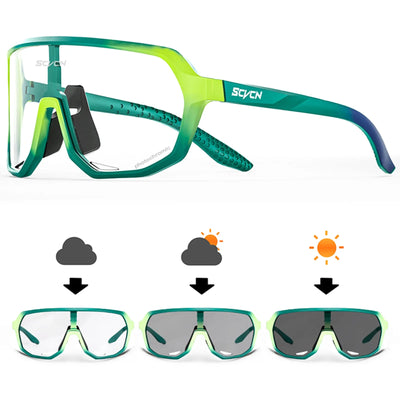 SCVCN Photochromic Cycling Sunglasses MTB Glasses Road Bike Cycling UV400 Goggles Men Women Outdoor Bicycle Sports Eyewear New by Smarsty