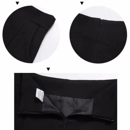 Women Shorts Spring Summer Casual High Waist A-line Shorts Loose Wide Leg Shorts Chic Lady Black White Suit Shorts - Smarsty