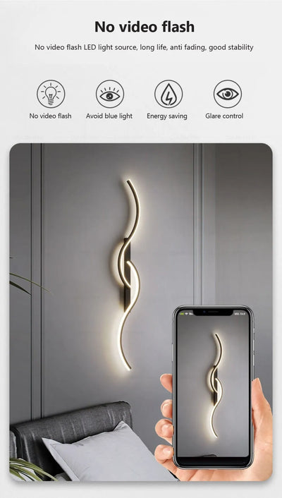 Modern LED Wall Lamp for Minimalist Bedroom Lighting - Smarsty