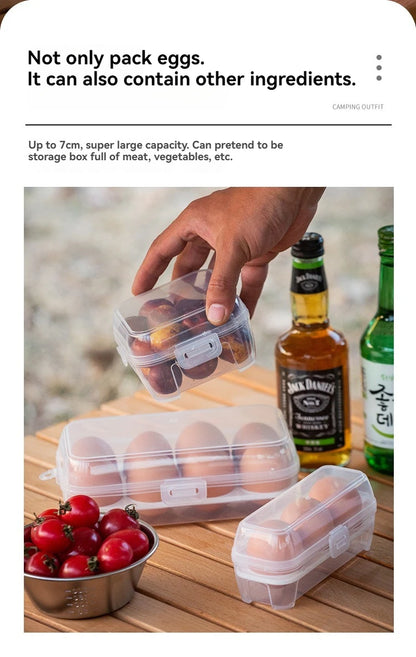 Outdoor Shockproof Egg Box Storage Box, Portable Camping Shatterproof Egg Tray, Home Plastic Protection Box, Travel Shatterproof by Smarsty