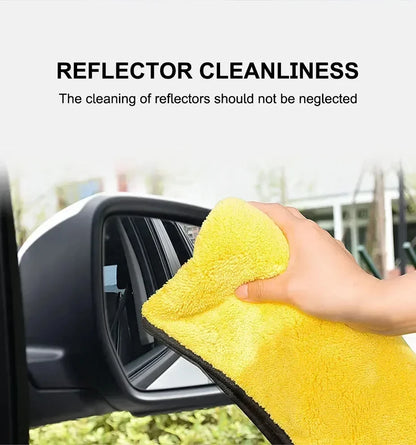 Premium Car Microfiber Towels Double Layer Drying Cloths - Smarsty