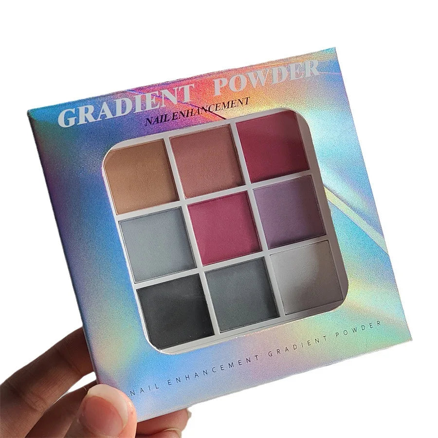 9 Colors Shimmer Nail Powder for Stunning Manicure - Smarsty