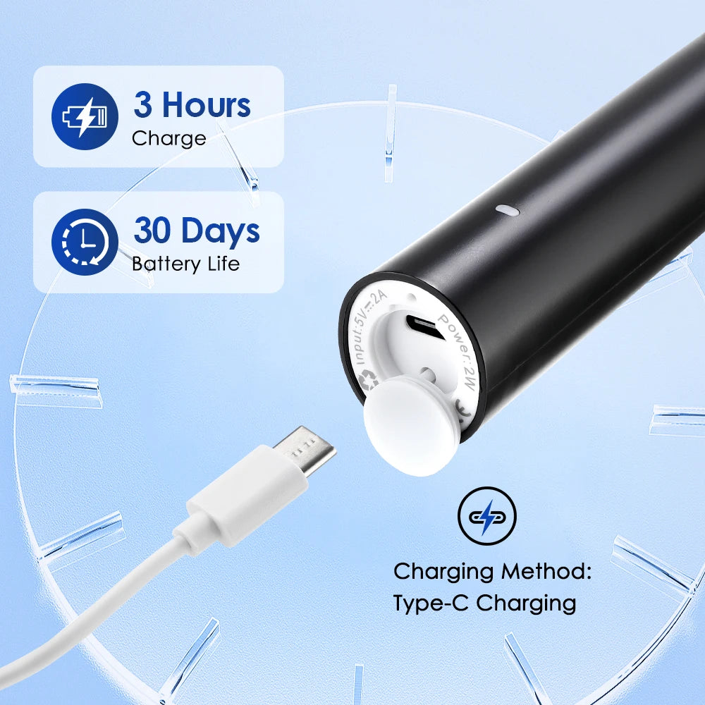 Electric Toothbrush Cordless USB Rechargeable Waterproof Intelligent Toothbrush Effective Oral Care Adults Automatic Tooth Brush - Smarsty