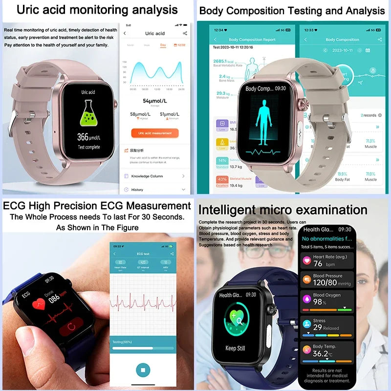 2025 Smart Watch with ECG PPG Health Monitoring - Smarsty