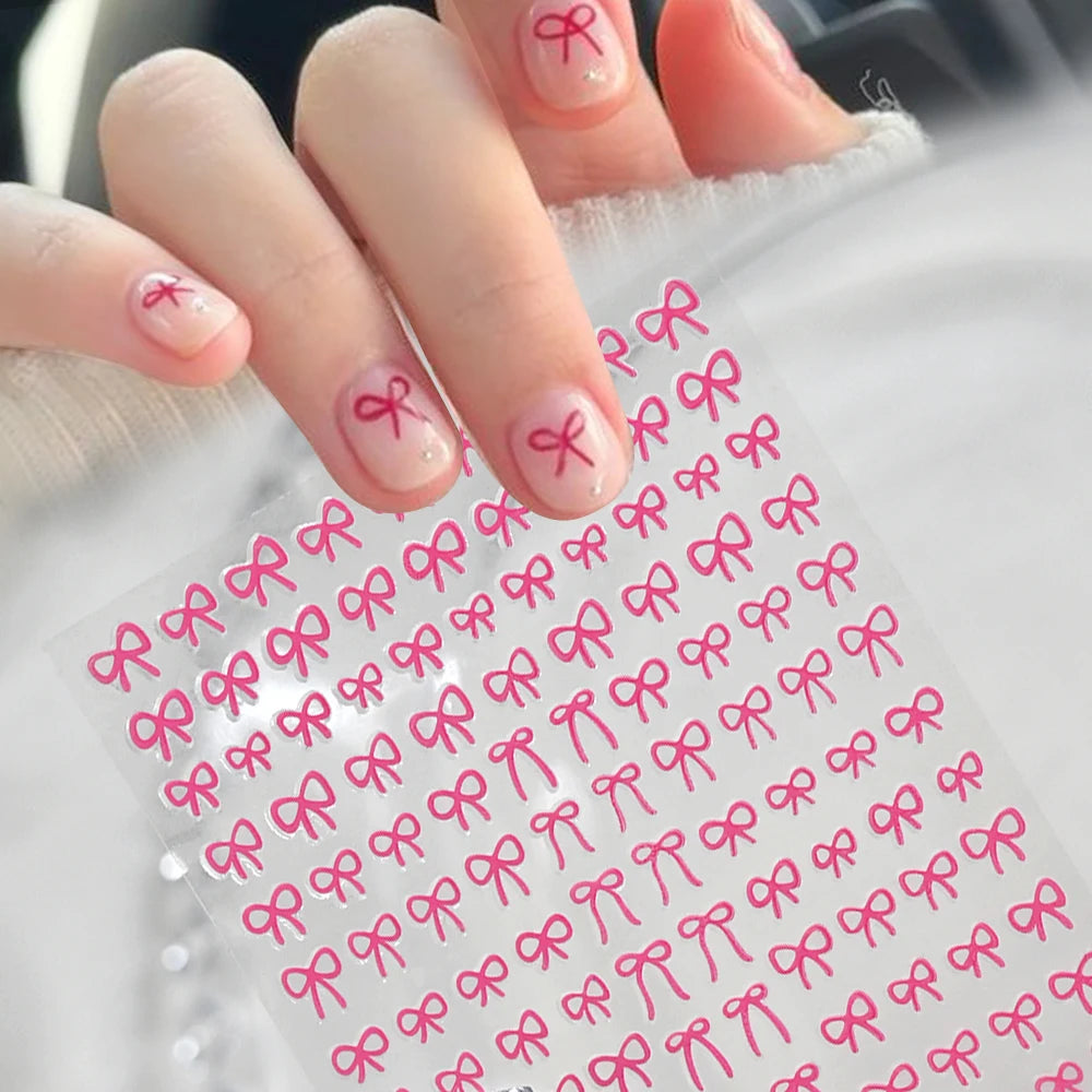 Self-Adhesive 3D Bowknot Nail Stickers for Easy Manicure - Smarsty