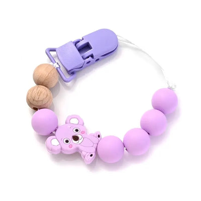 Baby Soother Plastic Pacifier Clip Animal Cartoon Silicone Dummy Holder Chain For Baby Nipple Chain Nursing Chew Toy Shower Gift by Smarsty