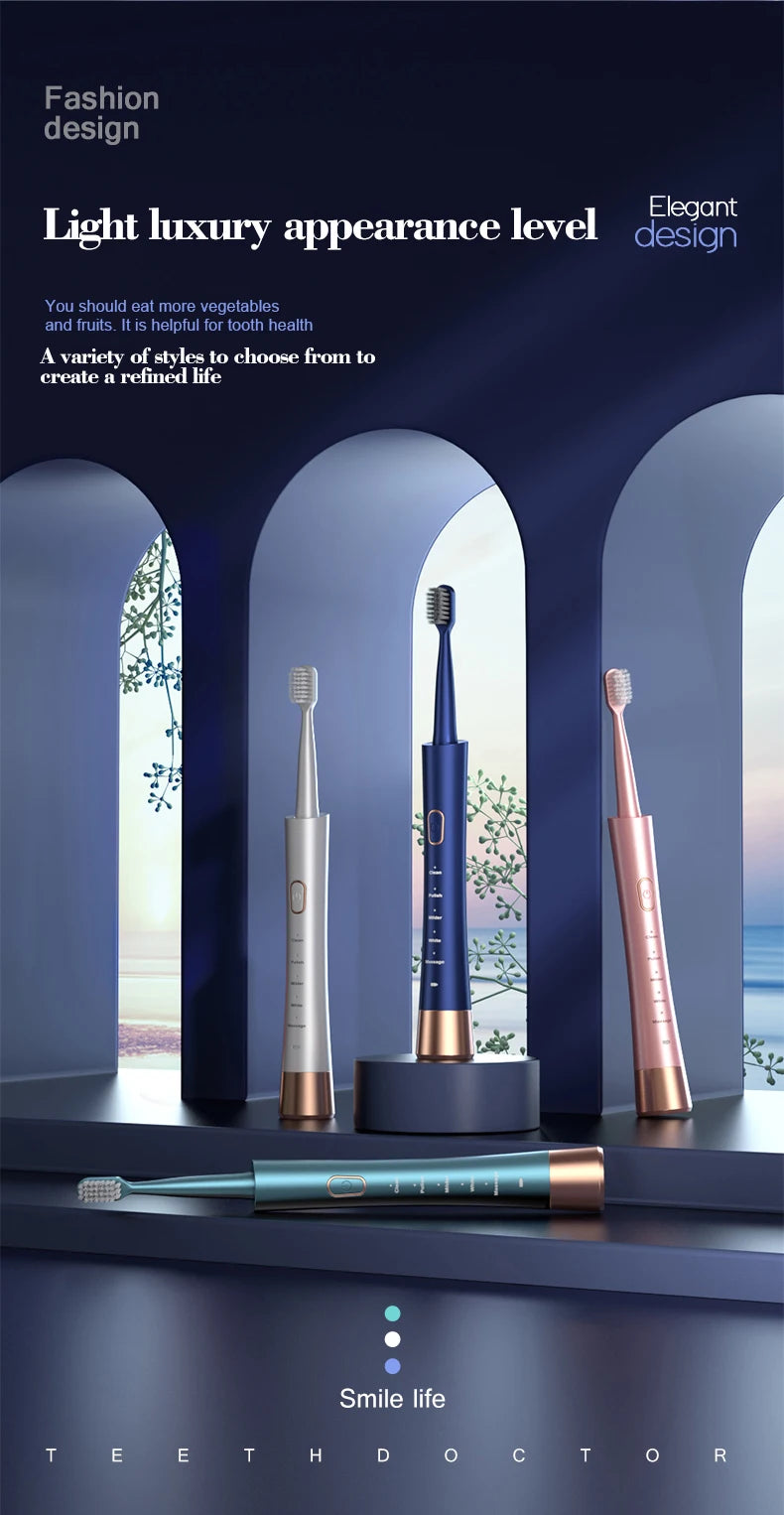 Sonic Electric Toothbrush with Type-C Charging and 5 Gear Modes - Smarsty