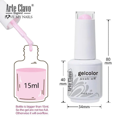 Summer Colorful Jelly Gel Nail Polish Set for Nail Art - Smarsty