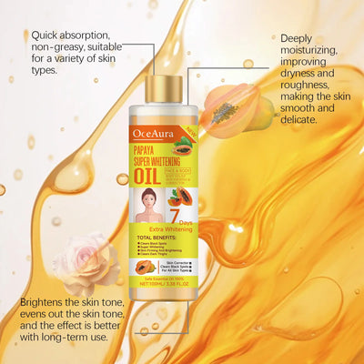Turmeric Body Lightening Oil for Dry Skin - Smarsty