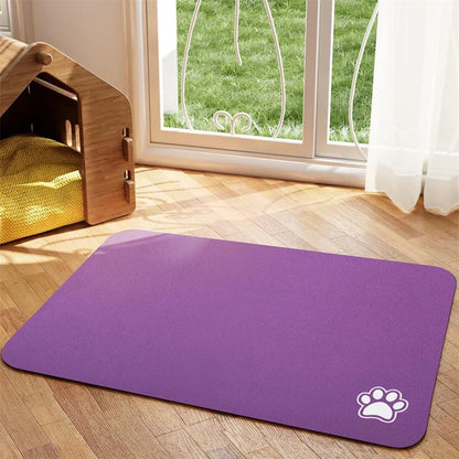 Absorbent Pet Feeding Mat for Easy Clean Up - Smarsty