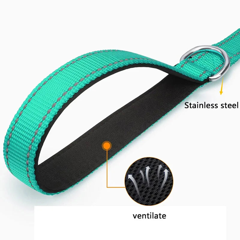 Reflective Dog Harness Leash for Safe Night Walks - Smarsty