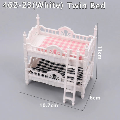 1:12 Dollhouse Miniature Cradle Crib Surround Bed Piano Table Set Furniture Kitchen Model Decor Toy Doll House Accessories