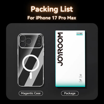Magnetic Clear iPhone 17, 17 Pro and Pro Max Case Anti Yellowing - Smarsty