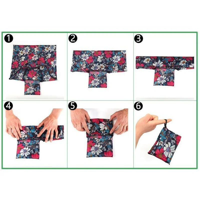 Versatile Folding Canvas Shopping Bag With Large Capacity - Smarsty