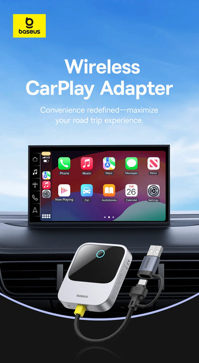 Wireless CarPlay Adapter Plug and Play Auto Connect - Smarsty