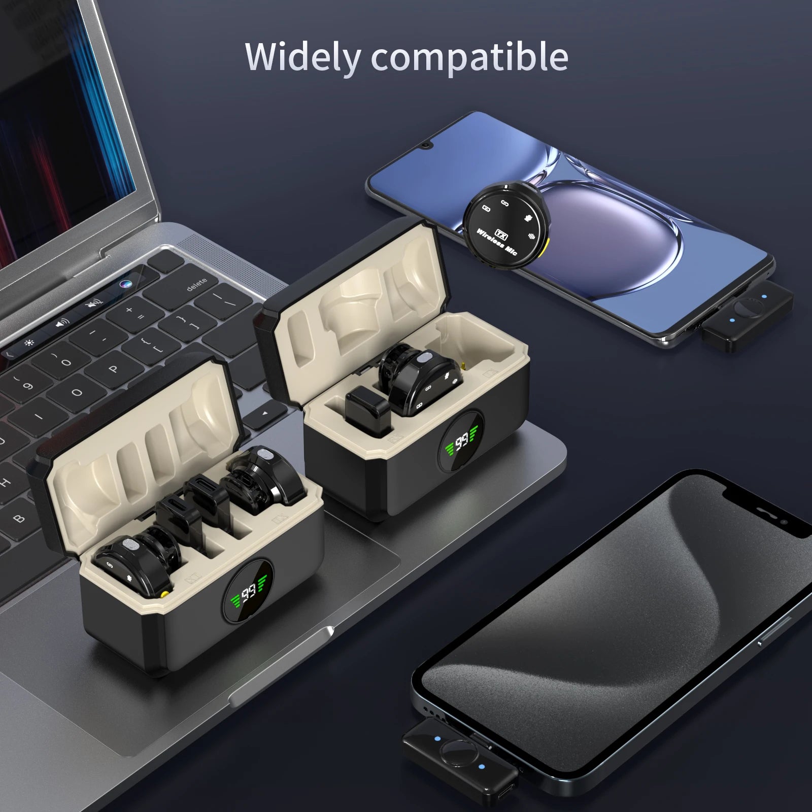 Wireless Lavalier Microphone for Android and iPhone Recording - Smarsty